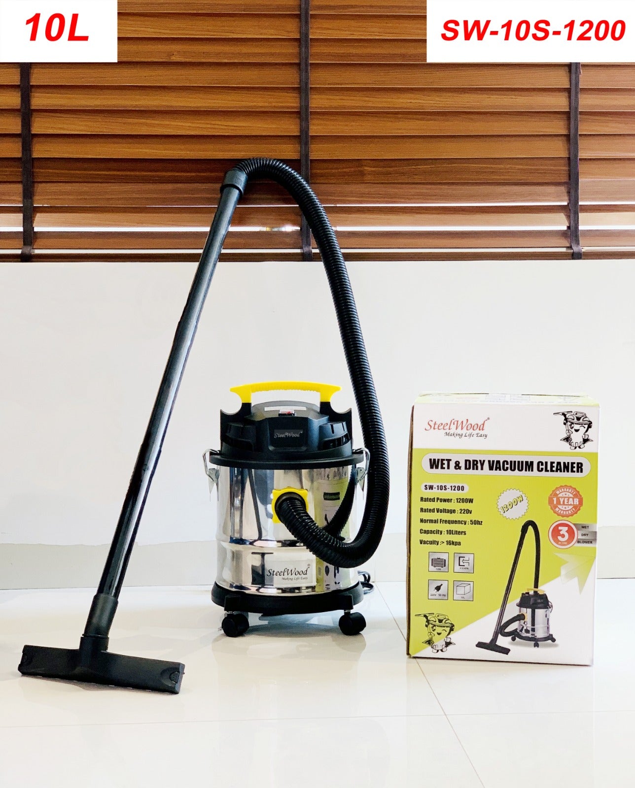 Steelwood vaccum cleaner WET & DRY with blower