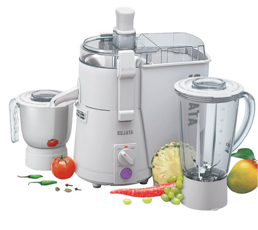 Sujata powermatic plus 900 watts JUICER/MIXER/GRINDER with 2 jars