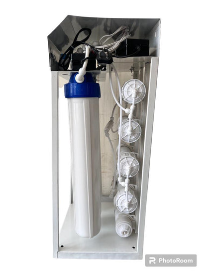 TRUST WATER COVERED COMMERICIAL 50 LPH RO Water Purifier with TDS Adjester Full Mild Steel Body Works Upto 3000 TDS Commercial RO Water Purifier Plant 50 Liter - Trust Water Care