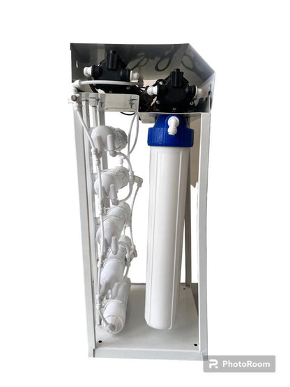 TRUST WATER COVERED COMMERICIAL 50 LPH RO Water Purifier with TDS Adjester Full Mild Steel Body Works Upto 3000 TDS Commercial RO Water Purifier Plant 50 Liter - Trust Water Care