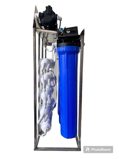 TRUST WATER 50 LPH RO Water Purifier with TDS Adjester Full Stainless Steel Body Works Upto 3000 tds Commercial RO Water Purifier Plant 50 liter - Trust Water Care