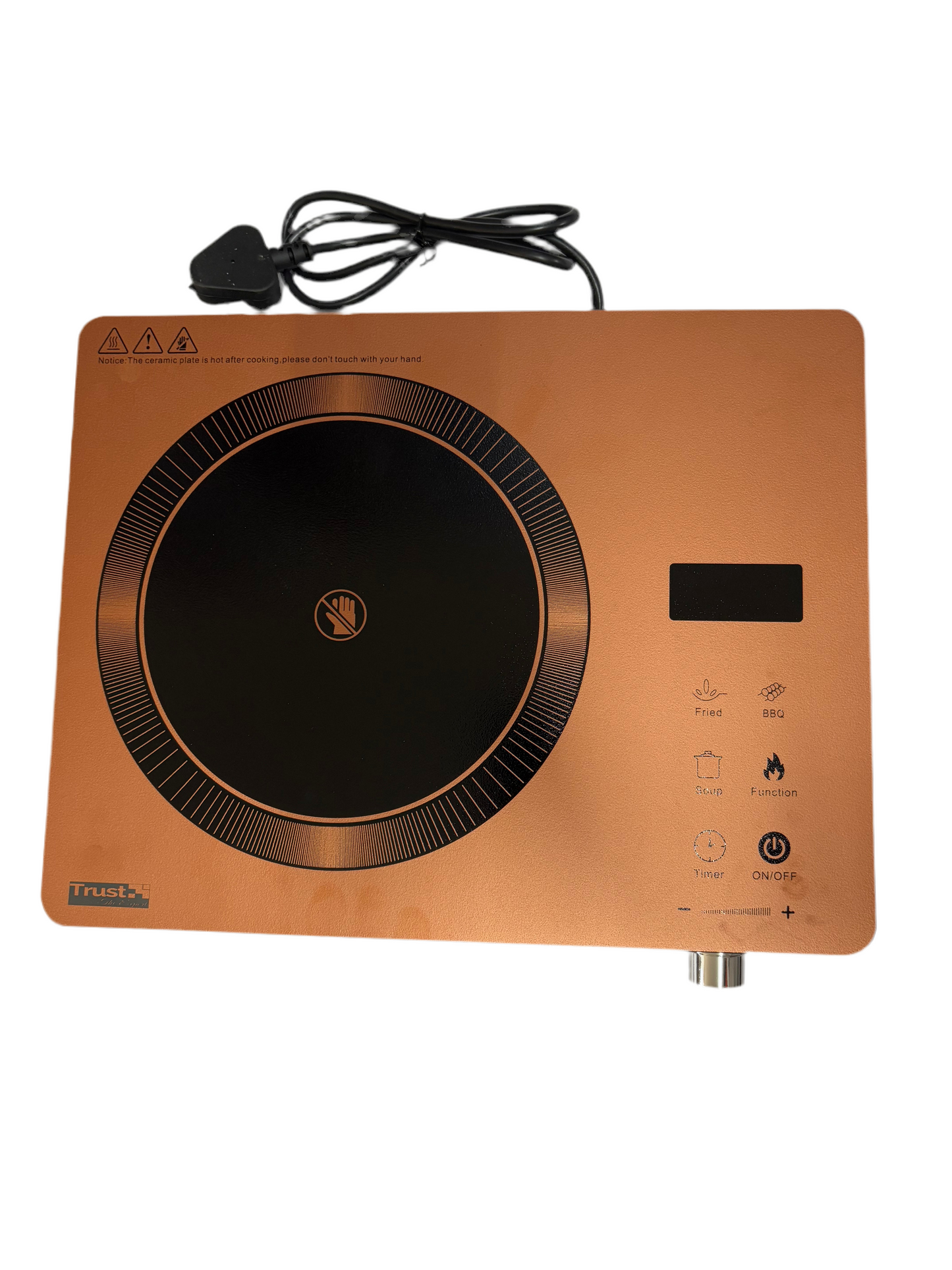 Trust the expert Infrared cooktop for all type of utensils 2200 watts