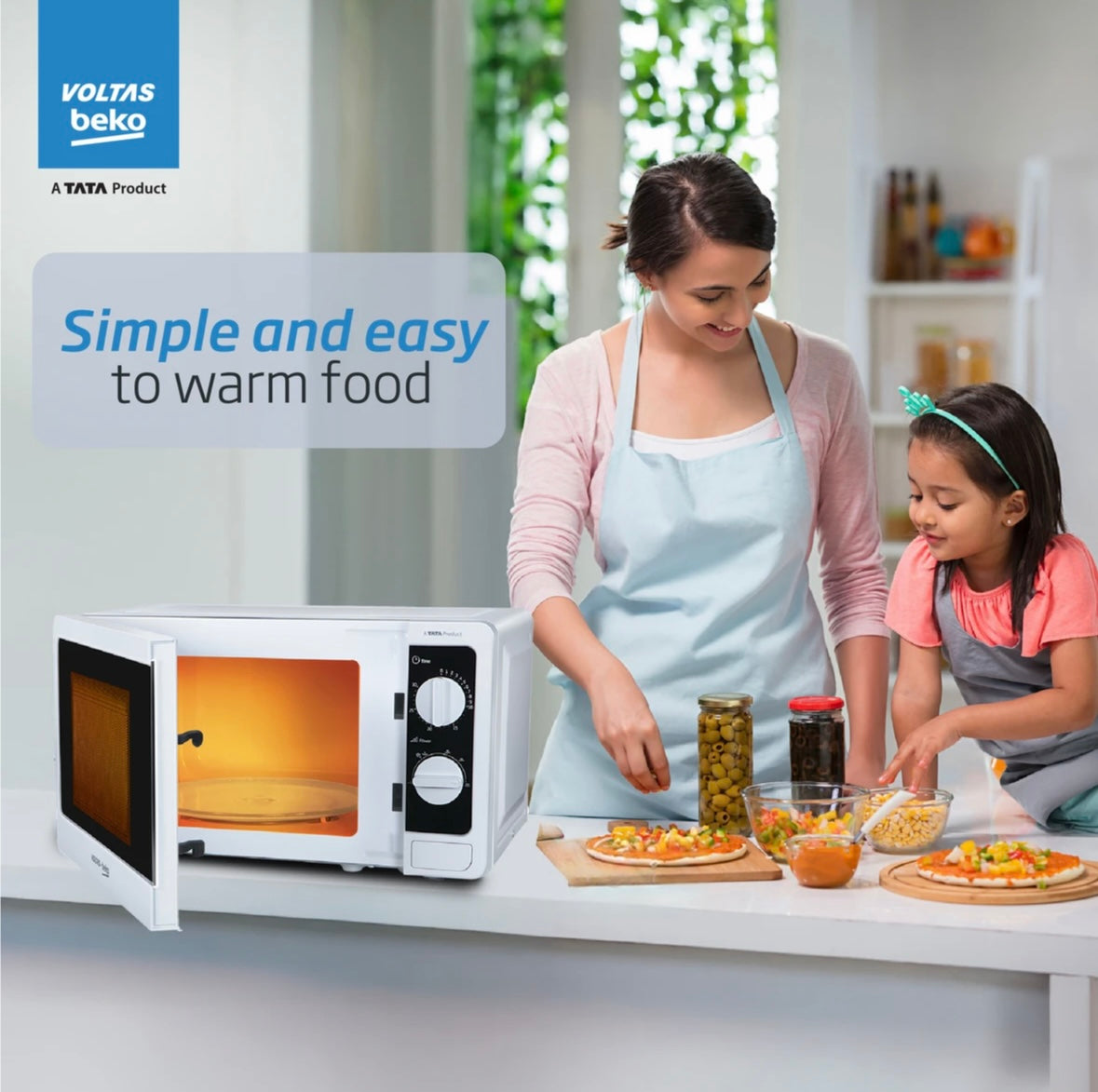 Voltas Beko 20 L 700 W Smart Solo Microwave Oven
(MS2OMPW10, White)