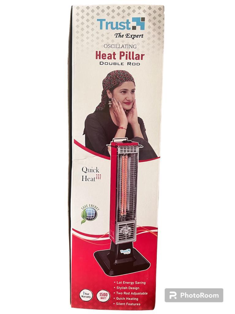 Trust the expert double rod heat pillar with 180 degree oscillation 750 watt - Trust Water Care